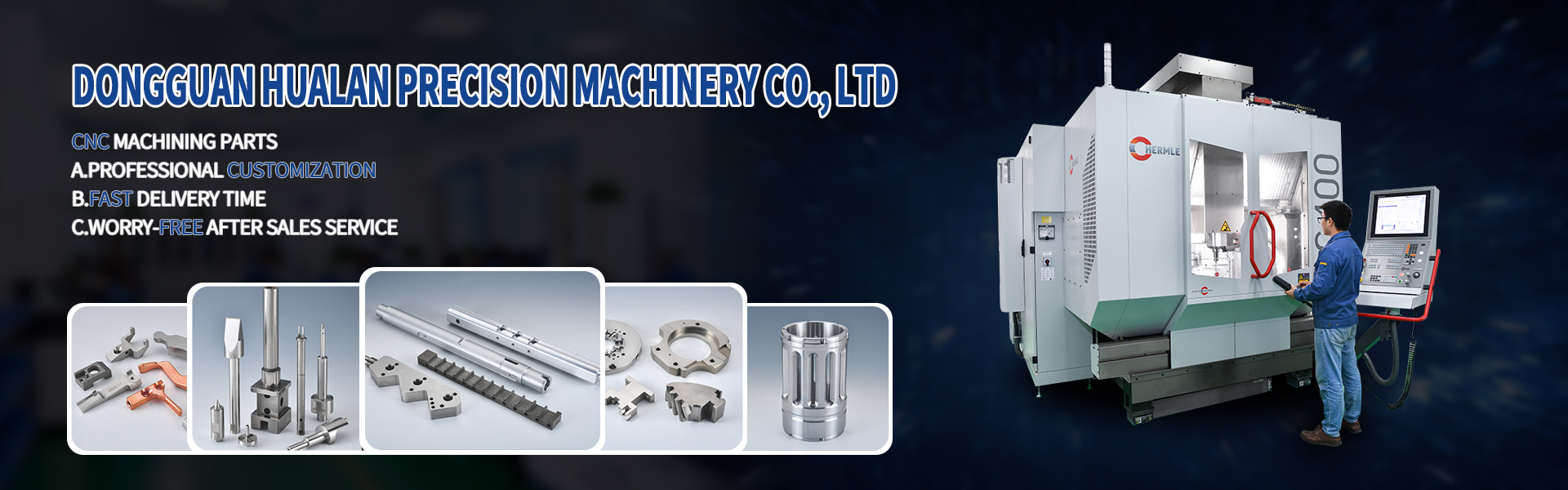 CNC bearbejdning dele, turing og fræsning, linjeskæring,Dongguan Hualan Precision Machinery Co., LTD